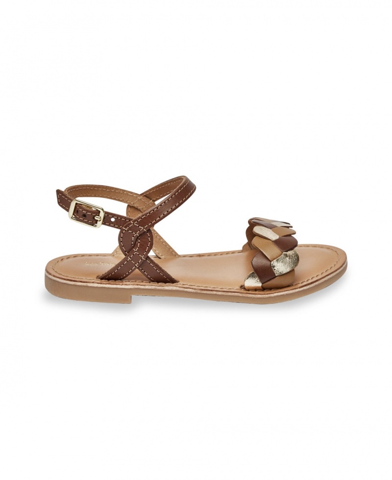 Sandales Les Tropeziennes BONBON Tan Multico Enfant|DTOA-53344859